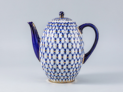 Сервиз кофейный форма Тюльпан рисунок Кобальтовая сетка, 6 персон 20 предметов, арт. 81.20944.00.1