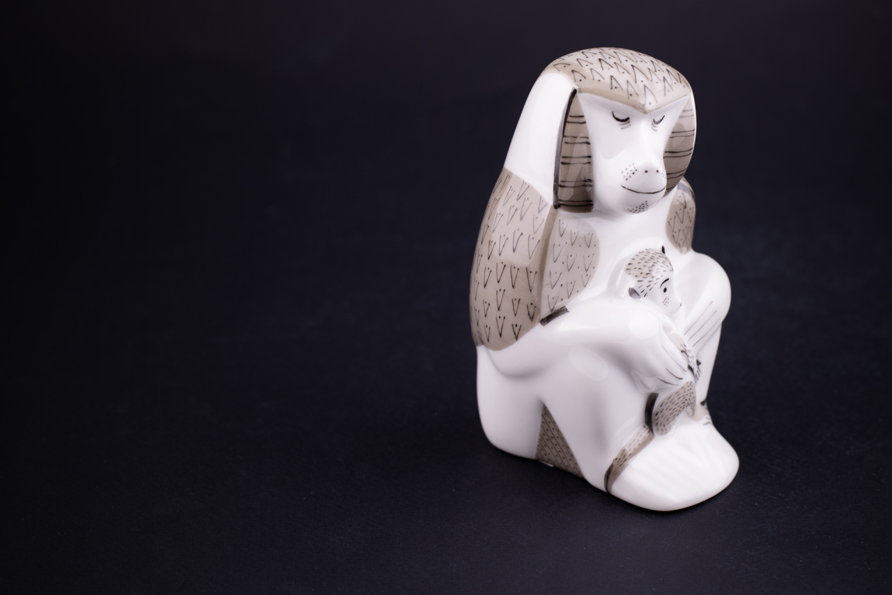 Скульптура Павиан с детенышем, рисунок Колыбельная, арт 62.09306.00.1, 