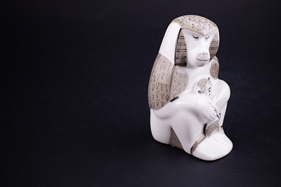 Скульптура Павиан с детенышем, рисунок Колыбельная, арт 62.09306.00.1