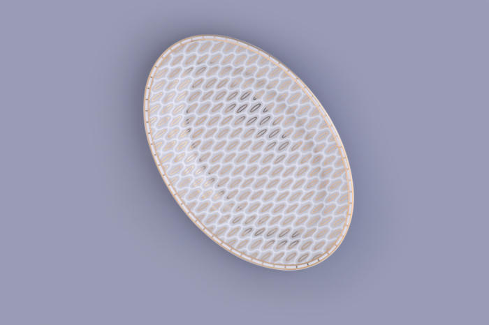 Блюдо овальное 230 мм форма Премиум рисунок Саламандра Грей арт. 80.44703.00.1, 