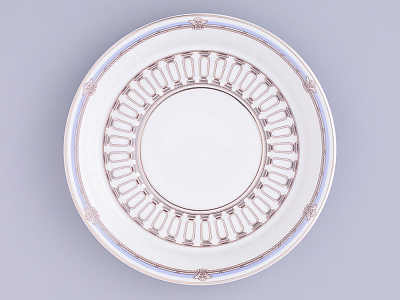 Чашка с блюдцем чайная, форма Гербовая, рисунок Серебряный город 1, арт. 81.32584.00.1