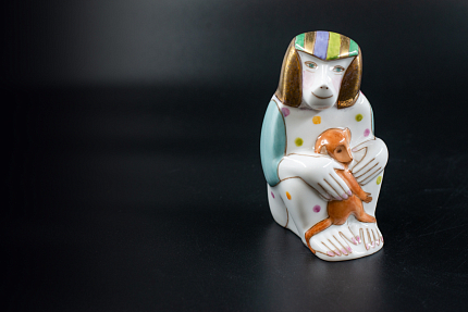 Скульптура Павиан с детенышем, рисунок Вместе с мамой, арт 62.09272.00.1