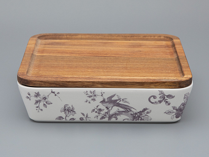 Набор для запекания (2 предмета) форма Стандартная, рисунок Monplaisir Violet, арт 42.00059.00.1