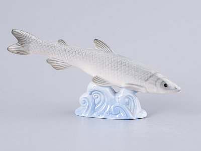 Скульптура Невская корюшка Голубая волна, арт. 82.50075.00.1