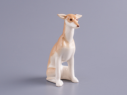 Скульптура Левретка сидящая Вильма арт. 82.83388.00.1