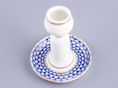 Подсвечник Бутон Кобальтовая сетка арт. 80.06952.00.1