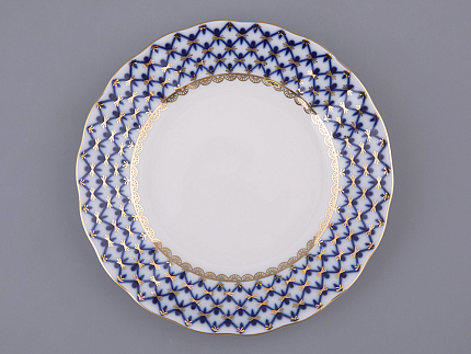 Тарелка мелкая 150 мм Тюльпан "Кобальтовая сетка"  арт.  80.00229.00.1