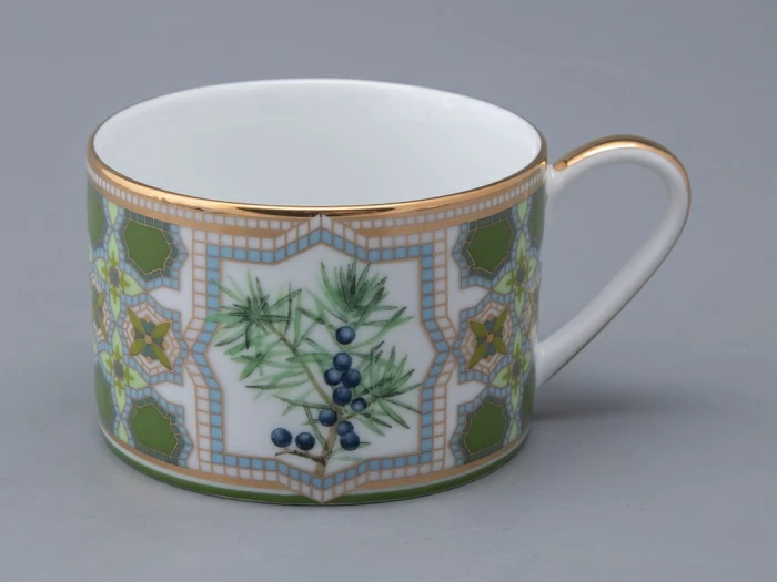 Чашка с блюдцем 250 мл в подарочной упаковке форма Соло рисунок Можжевельник ароматный, арт. 81.33953.00.1, 