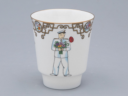 Трехпредметный комплект 165 мл форма Майская рисунок Балет Красный Мак арт. 81.31530.00.1