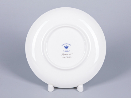 Чашка с блюдцем чайная 300 мл форма Купольная рисунок Ирисы №1 арт. 81.29656.00.1, 