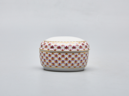 Туалетная коробочка Овальная "Сетка-Блюз" арт. 80.92420.00.1, 