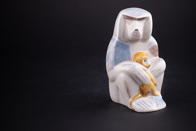 Скульптура Павиан с детенышем, рисунок Малыш, арт 62.09270.00.1