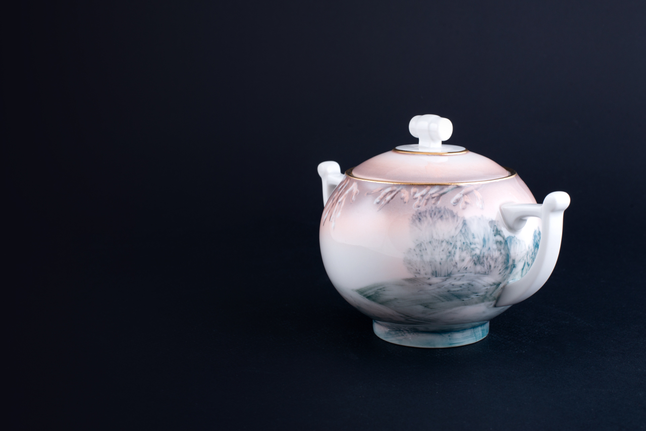 Сахарница Зима в деревне на форме Кострома арт 40.03498.00.1, 