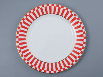 Тарелка плоская 270 мм Стандартная-2 рисунок Да и нет Красный арт. 80.44737.00.1, 