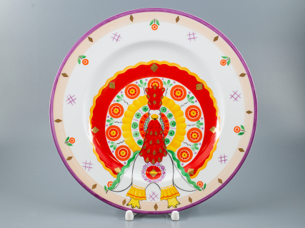 Декоративная тарелка 265 мм, форма Mazarin, рисунок Жар птица, арт 80.86742.00.1, 