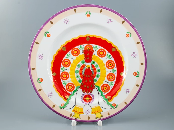 Декоративная тарелка 265 мм, форма Mazarin, рисунок Жар птица, арт 80.86742.00.1, 