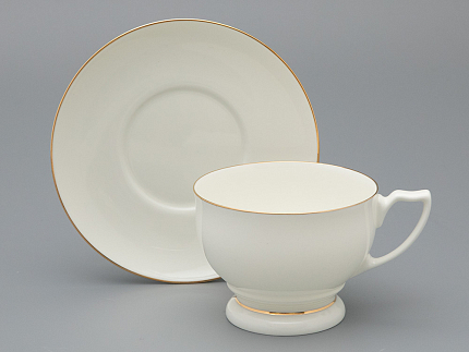 Сервиз чайный форма Жемчужина рисунок Золотая лента, 6 персон 14 предметов, арт. 81.26223.00.1