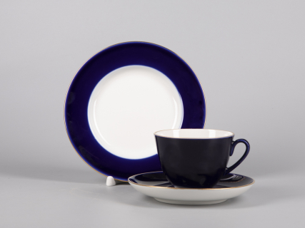 Трехпредметный комплект чайный 230 мл форма Весенняя рисунок Ночка арт. 81.11158.00.1, 