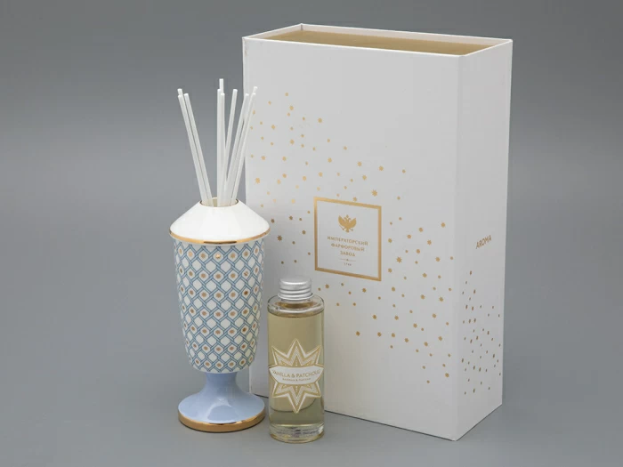 Подарочный Набор Аромадиффузор рисунок Азур 1 аромат Ваниль Пачули арт. 81.32061.00.1, 