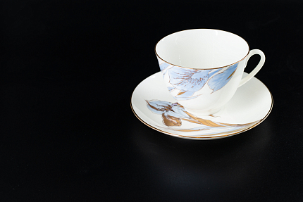 Чашка с блюдцем Любимые Цветы Модерна 2, на форме Весенняя, арт 61.20999.00.1