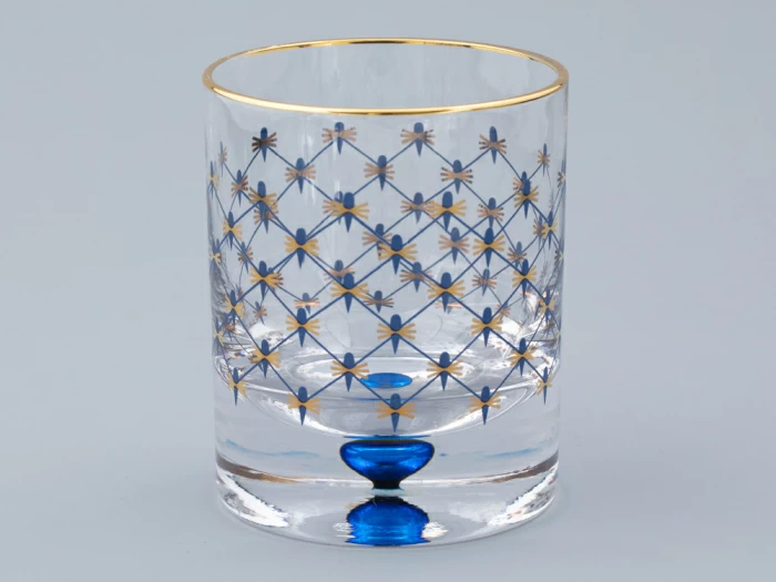Набор из 4-х стаканов для виски 220 мл Кобальтовая сетка арт. 14.11003.07, 
