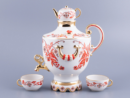 Прибор для вина трехпредметный Веселый самоварчик Русские мотивы арт. 81.10362.00.1