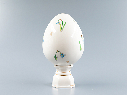 Яйцо пасхальное на подставке, рисунок Цветы, арт 80.91303.00.1