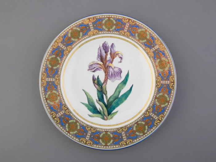 Тарелка декоративная 270 мм в подарочной упаковке, форма Европейская, рисунок Нежный Ирис, арт. 81.32770.00.1, 