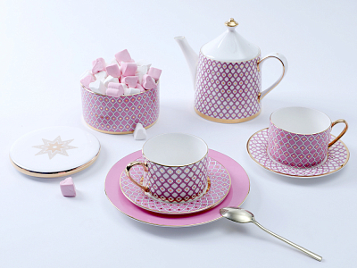 Тарелка плоская 270 мм, форма Стандартная 2, рисунок Астра 2 арт. 80.46796.00.1