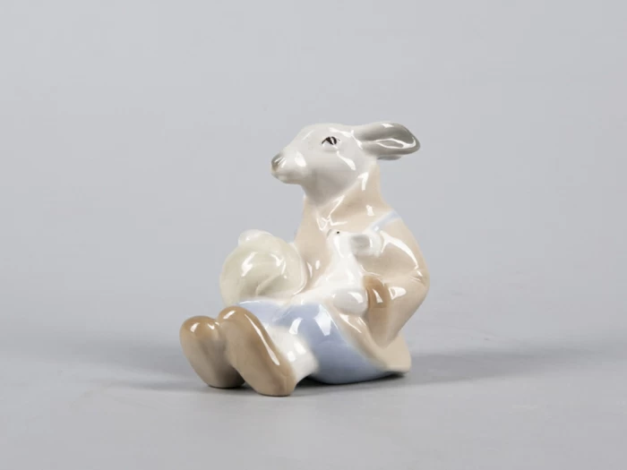 Скульптура форма Заяц с капустой рисунок Забота, арт. 82.43055.00.1, 