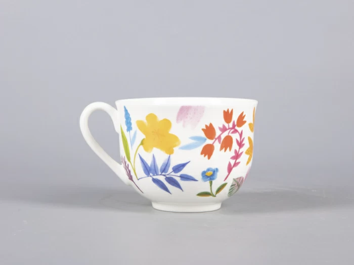 Чашка с блюдцем чайная 345 мл форма Ландыш рисунок Primavera арт. 81.30808.00.1, 