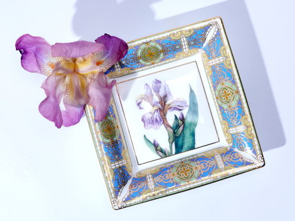 Подставка для мелочей в подарочной упаковке, форма Квадратная, рисунок Нежный Ирис, арт 81.34215.00.1, 