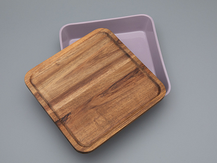 Набор для запекания (2 предмета) форма Стандартная, рисунок Monplaisir Violet, арт 42.00059.00.1