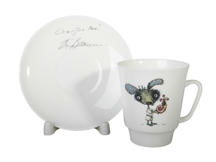 Чашка с блюдцем форма Майская рисунок Фитюлька. Автор идеи Георгий Данелия арт. 81.34354.00.1, 