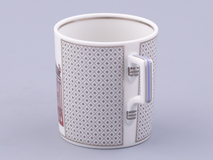 Чашка с блюдцем чайная, форма Гербовая, рисунок Серебряный город 5, арт. 81.32588.00.1, 