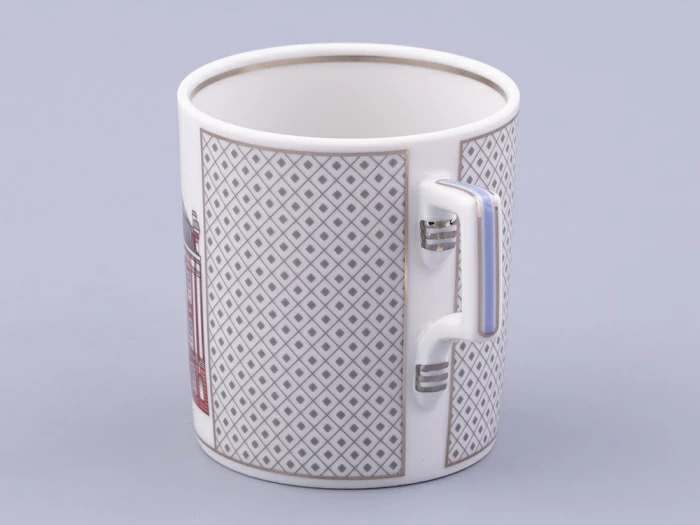 Чашка с блюдцем чайная, форма Гербовая, рисунок Серебряный город 5, арт. 81.32588.00.1, 