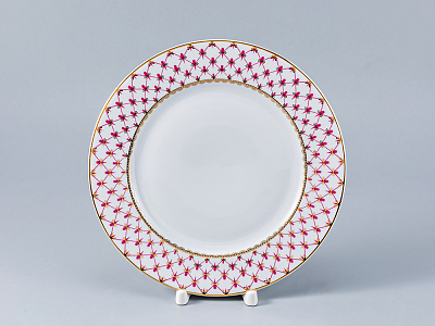 Сервиз столовый форма Молодежная рисунок Сетка-Блюз-2, 6 персон 24 предмета, арт. 81.26393.00.1