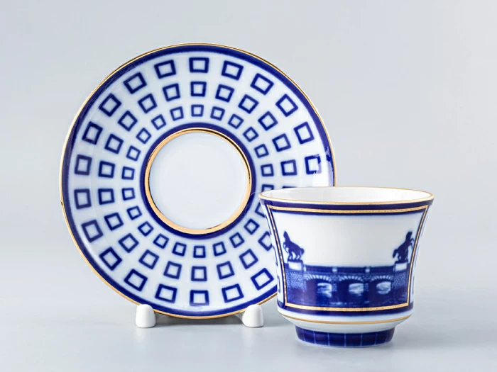 Чашка с блюдцем чайная 220 мл форма Банкетная рисунок Аничков мост арт. 81.16035.00.1, 