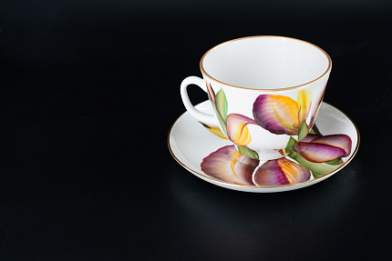 Чашка с блюдцем Вечер. Лето, на форме Подарочная, арт 41.00177.00.1