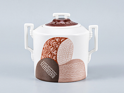 Сервиз чайный форма Гербовая рисунок Бабы, 2 персоны 7 предметов, арт. 81.15102.00.1