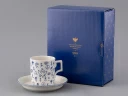 Подарочный набор Чашка с блюдцем чайная, форма Гербовая, рисунок Лого 2, арт 81.32932.00.1, 