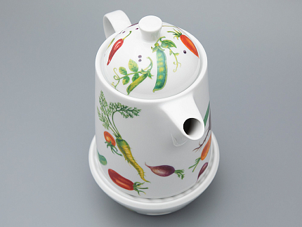 Чайник с подогревателем, 1200 мл рисунок Мамина Дача форма OPTY, арт. 80.02054.00.1