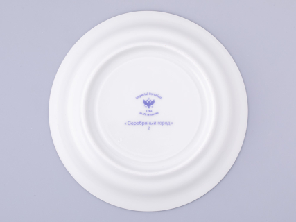 Чашка с блюдцем чайная, форма Гербовая, рисунок Серебряный город 2, арт. 81.32585.00.1, 