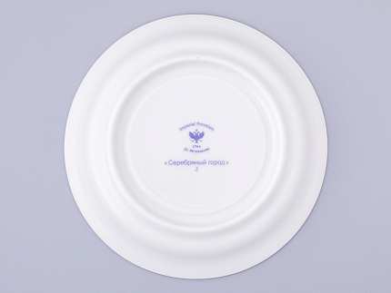 Чашка с блюдцем чайная, форма Гербовая, рисунок Серебряный город 2, арт. 81.32585.00.1