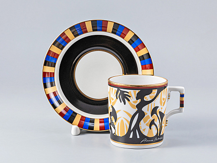 Сервиз чайный форма Гербовая рисунок Анна Нетребко, 6 персон 15 предметов, арт. 81.24966.00.1