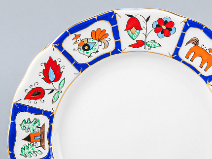 Сервиз чайный форма Тюльпан рисунок Русский лубок, 6 персон 20 предметов, арт. 81.20958.00.1