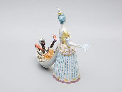 Скульптура Дама с арапчонком Петровская Ассамблея арт. 82.51222.00.1