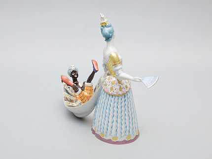 Скульптура Дама с арапчонком Петровская Ассамблея арт. 82.51222.00.1