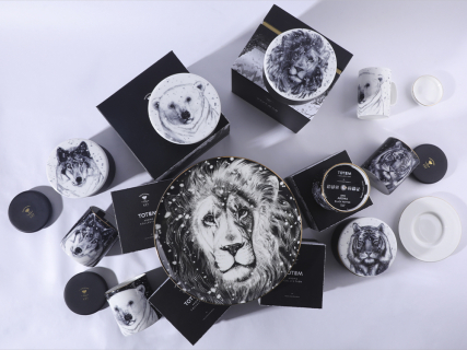 Свеча ароматическая в подарочной упаковке, рисунок Тотем. Лев аромат Пало Санто арт. 81.31595.00.1, 