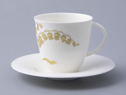 Чашка с блюдцем форма Оливия рисунок Нежный ландыш, арт. 81.31432.00.1, 